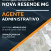 Apostila Agente Administrativo Nova Resende MG 2022