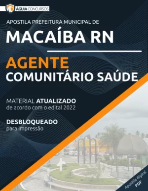 Apostila Agente Comunitário de Saúde Macaíba RN 2022