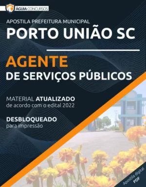 Apostila Agente Serviços Públicos Pref Porto União SC 2022