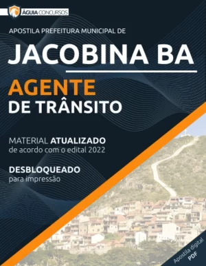 Apostila Agente de Trânsito Pref Jacobina BA 2022