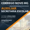 Apostila Auxiliar Secretaria Escolar Córrego Novo MG 2022