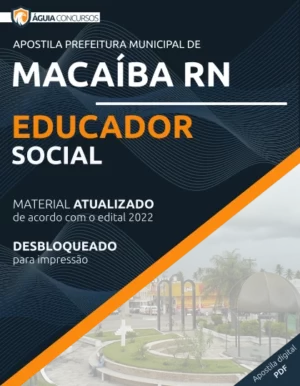 Apostila Educador Social Pref Macaíba RN 2022