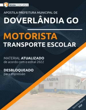 Apostila Motorista Concurso Pref Doverlândia GO 2022