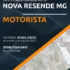 Apostila Motorista Pref Nova Resende MG 2022