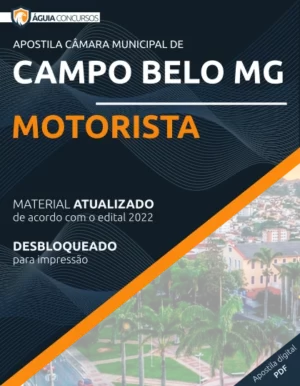 Apostila Motorista Câmara Campo Belo MG 2022