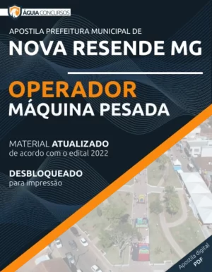 Apostila Operador Máquina Pesada Nova Resende MG 2022