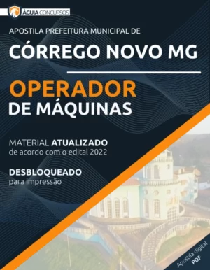 Apostila Operador de Máquinas Córrego Novo MG 2022