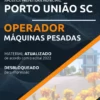 Apostila Operador Máquinas Pesadas Porto União SC 2022