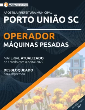 Apostila Operador Máquinas Pesadas Porto União SC 2022