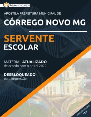 Apostila Servente Escolar Pref Córrego Novo MG 2022