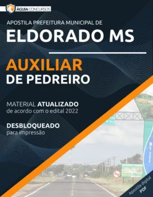 Apostila Auxiliar Pedreiro Pref Eldorado MS 2022
