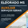 Apostila Auxiliar Serviços Gerais Pref Eldorado MS 2022
