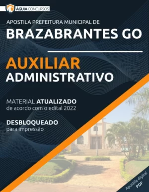 Apostila Auxiliar Administrativo Pref Brazabrantes GO 2022