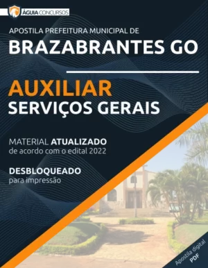 Apostila Auxiliar Serviços Gerais Brazabrantes GO 2022