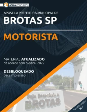 Apostila Motorista Concurso Pref Brotas SP 2022
