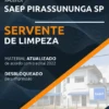 Apostila Servente de Limpeza SAEP Pirassununga SP 2022