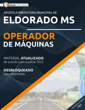 Apostila Operador de Máquinas Pref Eldorado MS 2022