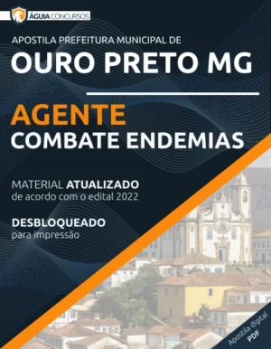 Apostila Agente Combate Endemias Ouro Preto MG 2022