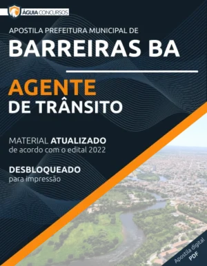 Apostila Agente de Trânsito Pref Barreiras BA 2022