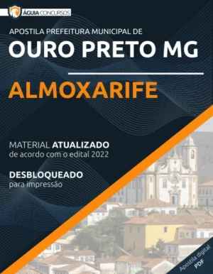 Apostila Almoxarife Concurso Pref Ouro Preto MG 2022