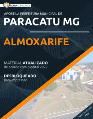 Apostila Almoxarife Concurso Pref Paracatu MG 2022