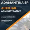 Apostila Auxiliar Administrativo Pref Adamantina SP 2022