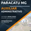 Apostila Auxiliar Administrativo Pref Paracatu MG 2022