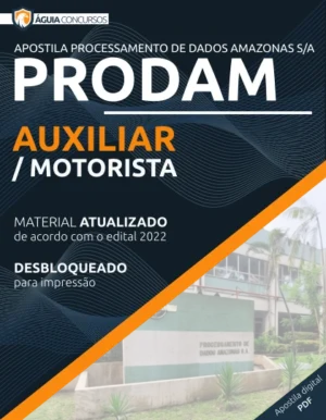 Apostila Auxiliar Motorista Concurso PRODAM 2022