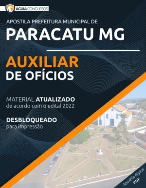 Apostila Auxiliar de Ofícios Pref Paracatu MG 2022