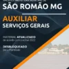 Apostila Auxiliar Serviços Gerais Pref São Romão MG 2022