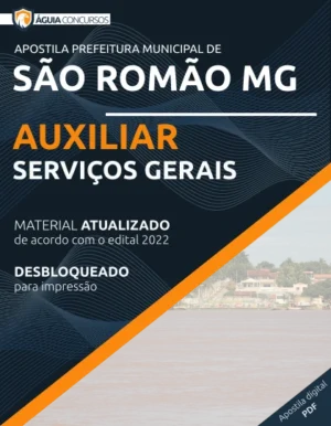 Apostila Auxiliar Serviços Gerais Pref São Romão MG 2022