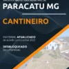 Apostila Cantineiro Concurso Prefeitura de Paracatu MG 2022