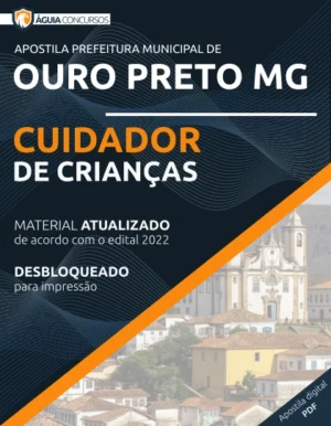 Apostila Cuidador de Crianças Ouro Preto MG 2022