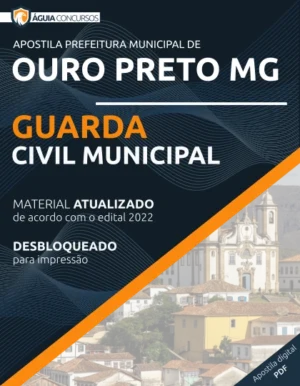 Apostila Guarda Civil Municipal Pref Ouro Preto MG 2022