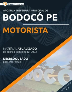 Apostila Motorista Pref Bodocó PE 2022