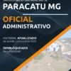 Apostila Oficial Administrativo Pref Paracatu MG 2022