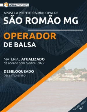 Apostila Operador de Balsa Pref São Romão MG 2022