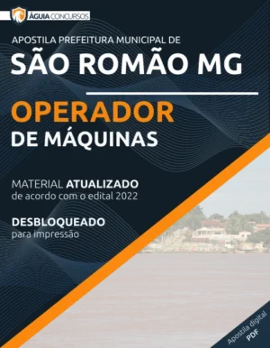 Apostila Operador de Máquinas São Romão MG 2022