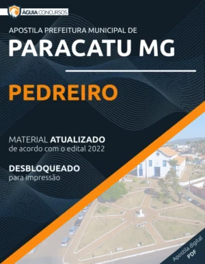 Apostila Pedreiro Concurso Pref Paracatu MG 2022