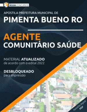 Apostila Agente Comunitário Saúde Pref Pimenta Bueno RO 2022