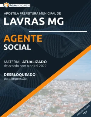 Apostila Agente Social Concurso Pref Lavras MG 2022