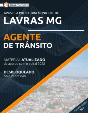 Apostila Agente de Trânsito Concurso Pref Lavras MG 2022