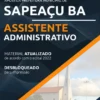Apostila Assistente Administrativo Pref Sapeaçu BA 2022