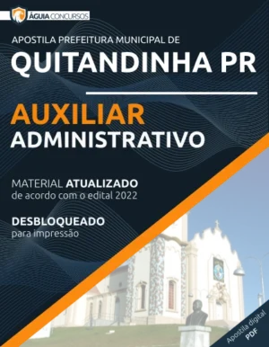 Apostila Auxiliar Administrativo Pref Quitandinha PR 2022