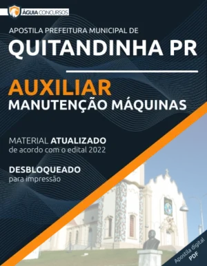 Apostila Auxiliar Manutenção Máquinas Pref Quitandinha PR 2022