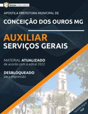 Apostila Auxiliar Serviços Gerais Pref Conceição dos Ouros MG 2022