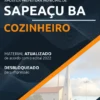 Apostila Cozinheiro Concurso Pref Sapeaçu BA 2022