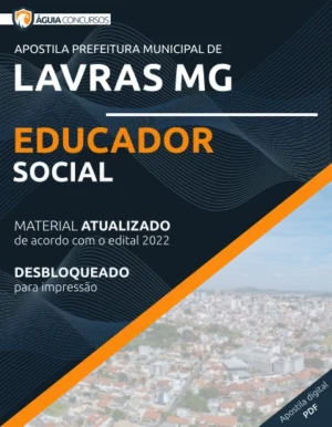 Apostila Educador Social Concurso Pref Lavras MG 2022