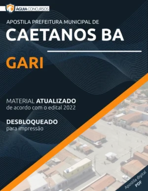 Apostila Gari Concurso Pref Caetanos BA 2022