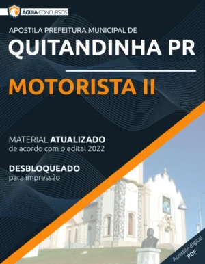 Apostila Motorista II Concurso Pref Quitandinha PR 2022